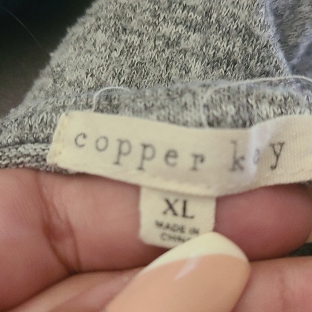 [Copper Key] Gray Tunic Sweater - Picture 6 of 7